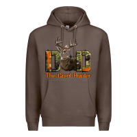 Coffee Western Dad The Great Deer Hunter Premium Hoodie - LillyAllenDesigns