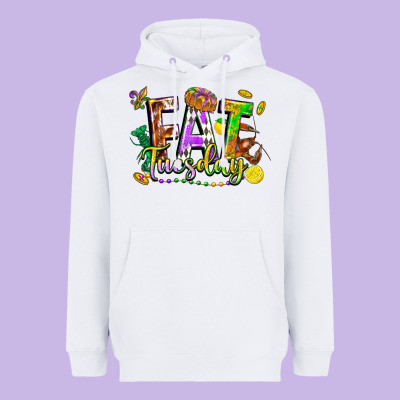 Fat Tuesday Heavyweight Hoodie Designed By Fadigitalartstudio