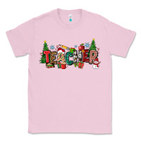 Bubblegum Pink Christmas teacher Classic Tee - Zillion Design Studio