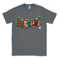 Charcoal Heather Christmas teacher Classic Tee - Zillion Design Studio