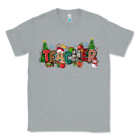 Heather Grey Christmas teacher Classic Tee - Zillion Design Studio