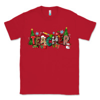 Red Christmas teacher Classic Tee - Zillion Design Studio