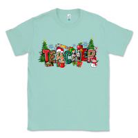Seafoam Christmas teacher Classic Tee - Zillion Design Studio