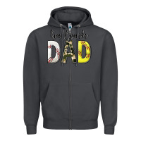 Smoke ballpark dad with softball and baseball Zipper Hoodie - texasbilliewilder