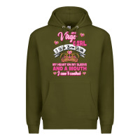 Army Green as a virgo girl zodiac girls Premium Hoodie - Jasminsmagicworld