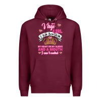 Burgundy as a virgo girl zodiac girls Premium Hoodie - Jasminsmagicworld