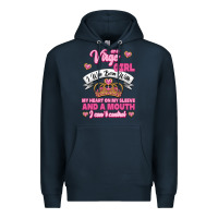 Navy as a virgo girl zodiac girls Premium Hoodie - Jasminsmagicworld