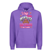 Purple as a virgo girl zodiac girls Premium Hoodie - Jasminsmagicworld