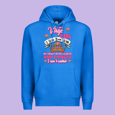 As A Virgo Girl Zodiac Girls Premium Hoodie Designed By Jasminsmagicworld