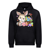 Black easter bunny Urban Hoodie - MaliasSmallBusiness