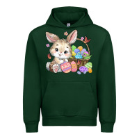 Forest Green easter bunny Urban Hoodie - MaliasSmallBusiness