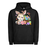 Pigment Black easter bunny Urban Hoodie - MaliasSmallBusiness