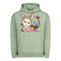 Pigment Oil Green easter bunny Urban Hoodie - MaliasSmallBusiness