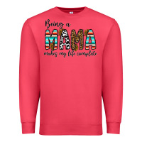 Cardinal being mama makes my life complate Premium Sweatshirt - CowhideDigitalArt
