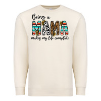 Sandshell being mama makes my life complate Premium Sweatshirt - CowhideDigitalArt
