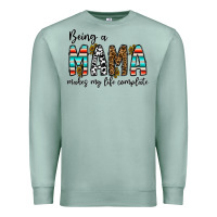 Seafoam being mama makes my life complate Premium Sweatshirt - CowhideDigitalArt