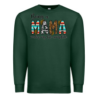 Sports Green being mama makes my life complate Premium Sweatshirt - CowhideDigitalArt