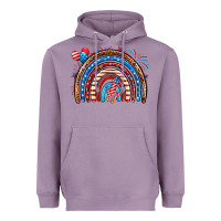Lavender American rainbow Heavyweight Hoodie - Neo Western