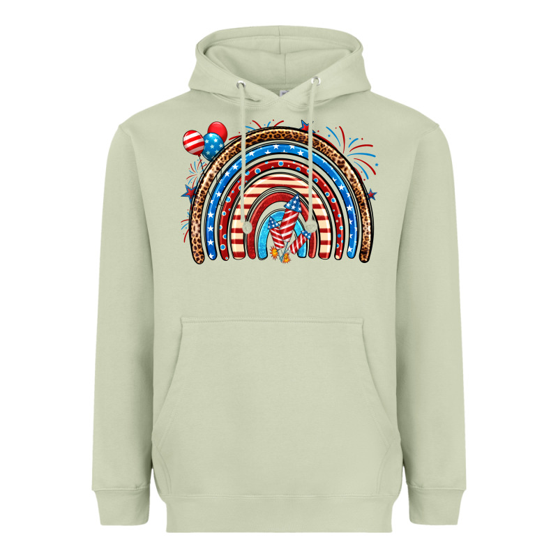 American Rainbow Heavyweight Hoodie by Neo Western | Teevron