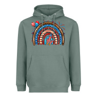 Sage American rainbow Heavyweight Hoodie - Neo Western
