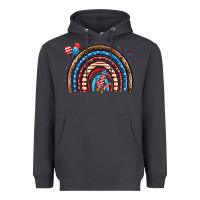 Smoke American rainbow Heavyweight Hoodie - Neo Western