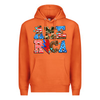 America With Heart Premium Hoodie | Teevron