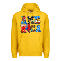 Lemon america with heart Premium Hoodie - AdoDesignShop