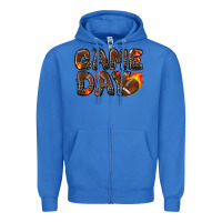 True Royal game day football leopard Zipper Hoodie - Zillion Design Studio