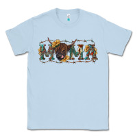 Dusty Blue Mama with highland cow Classic Tee - RanaPortraitStore
