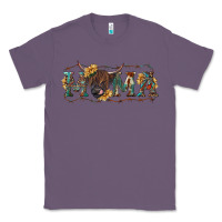 Lavender Mama with highland cow Classic Tee - RanaPortraitStore