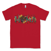 Red Mama with highland cow Classic Tee - RanaPortraitStore