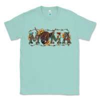 Seafoam Mama with highland cow Classic Tee - RanaPortraitStore
