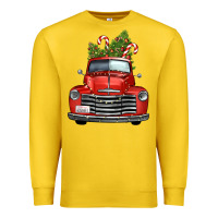 Lemon christmas trees truck Premium Sweatshirt - FaDigitalArtStudio