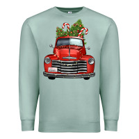 Seafoam christmas trees truck Premium Sweatshirt - FaDigitalArtStudio