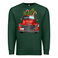 Sports Green christmas trees truck Premium Sweatshirt - FaDigitalArtStudio