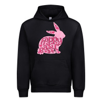Black happy easter rabbit Urban Hoodie - MaliasSmallBusiness