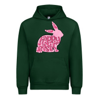 Forest Green happy easter rabbit Urban Hoodie - MaliasSmallBusiness