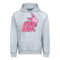 Heather Grey happy easter rabbit Urban Hoodie - MaliasSmallBusiness