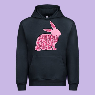 Happy Easter Rabbit Urban Hoodie Designed By Maliassmallbusiness