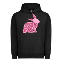 Pigment Black happy easter rabbit Urban Hoodie - MaliasSmallBusiness