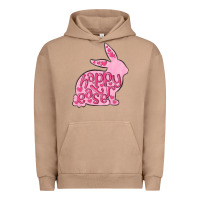 Pigment Burro happy easter rabbit Urban Hoodie - MaliasSmallBusiness
