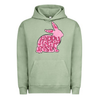 Pigment Oil Green happy easter rabbit Urban Hoodie - MaliasSmallBusiness