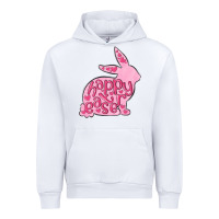 White happy easter rabbit Urban Hoodie - MaliasSmallBusiness