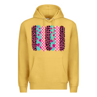 Antique Gold valentine's day brushstrokes Premium Hoodie - BarkalooDesign