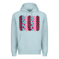 Blue Mist valentine's day brushstrokes Premium Hoodie - BarkalooDesign