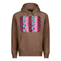 Chestnut valentine's day brushstrokes Premium Hoodie - BarkalooDesign