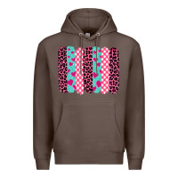 Coffee valentine's day brushstrokes Premium Hoodie - BarkalooDesign