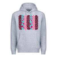 Heather Grey valentine's day brushstrokes Premium Hoodie - BarkalooDesign