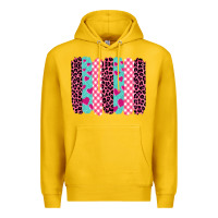 Lemon valentine's day brushstrokes Premium Hoodie - BarkalooDesign
