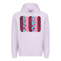 Lilac valentine's day brushstrokes Premium Hoodie - BarkalooDesign